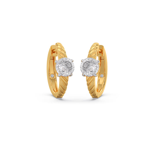 Portuguese Grooves Bali Earrings - Yellow