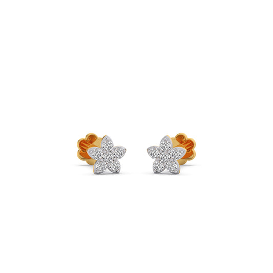 Stellar Petal Stud Earrings - Yellow