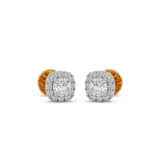 Forever Diamond Stud Earrings - Yellow