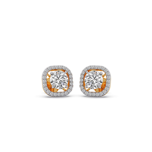 Timeless Spark Solitaire Diamond Stud Earrings