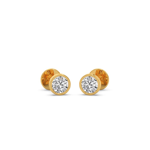 The Classic Bezel Stud Earrings