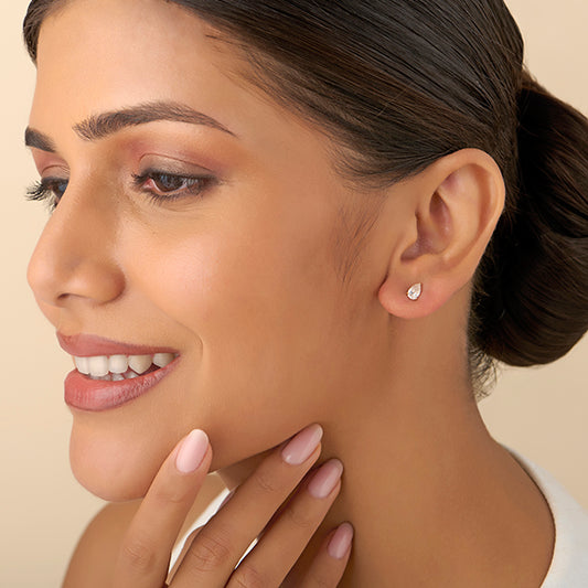 The Classic Pear Drop Solitaire Earrings - MQ