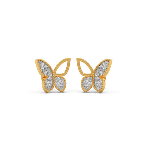 Aurefly Diamond Stud Earrings