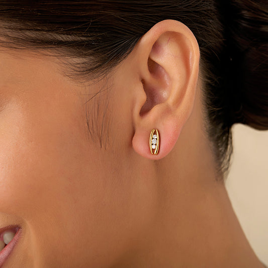 Round Diamond Evermore Studs - MQ