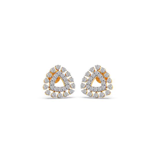 The Ever-Sparkle Round Diamond Studs - Yellow