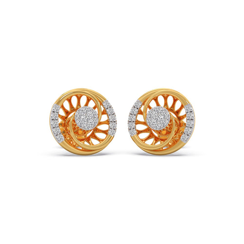 Celestial Cluster Diamond Stud Earrings