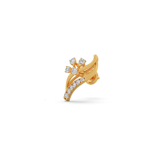 Svelte Diamond Stud Earrings - Yellow