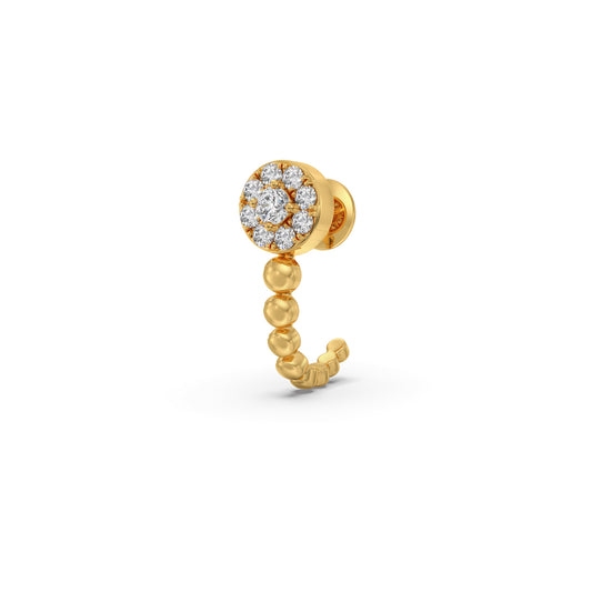 Classic J-Hoop Earrings - Yellow