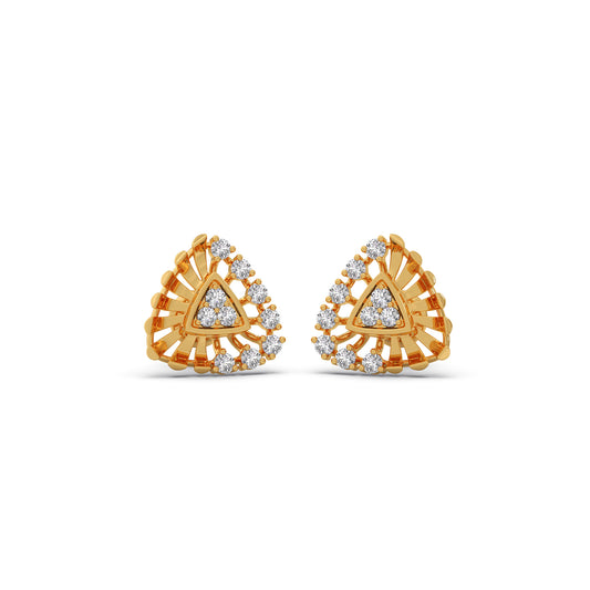 Ethereal Trigon Studs - Yellow