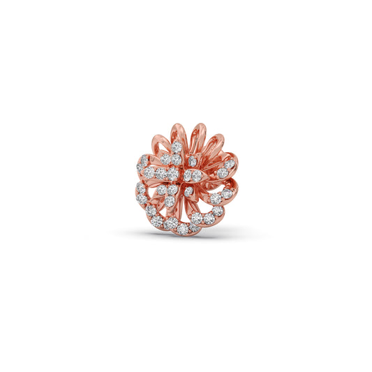 Serava Diamond Stud Earrings - Rose