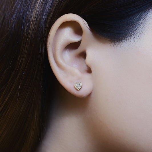 Royal Heart Stud Earrings - MQ