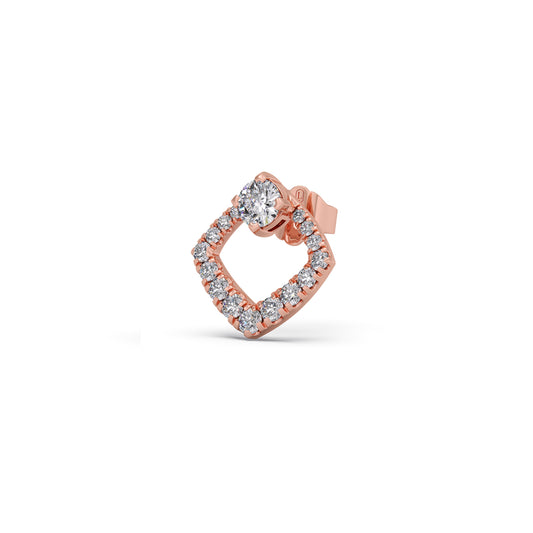 Cushira Diamond Stud Earrings - Rose