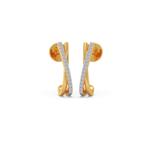 The X-Factor Diamond Hoops Earrings