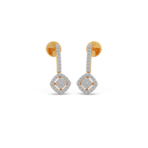 Kite Shape Drops & Dangle Diamond Earrings
