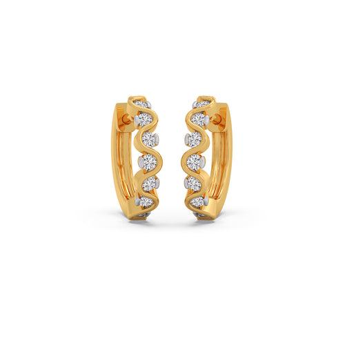 Riva Diamond Hoop Earrings