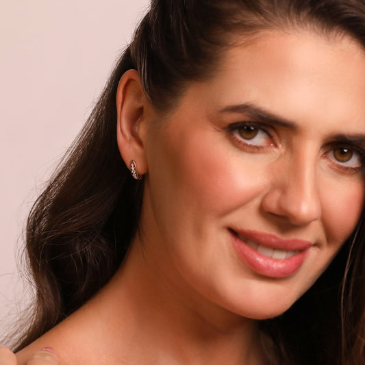 Laurel Diamond Hoop Earrings - MQ