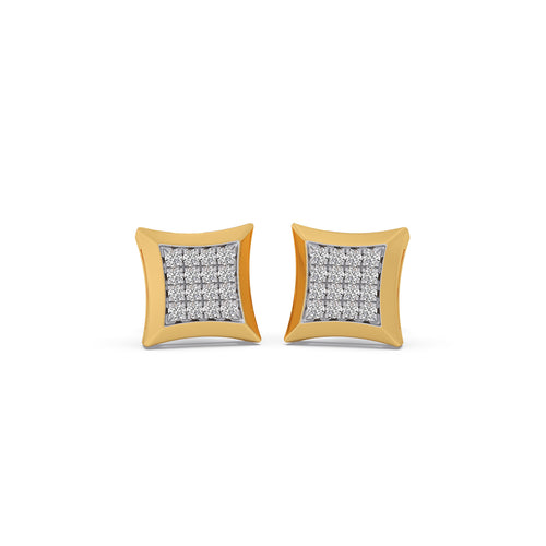 Cluster Square Stud Earrings