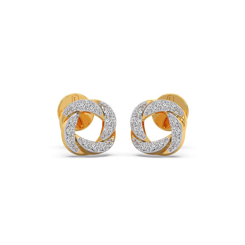 Tiny Cubes Diamond Earrings