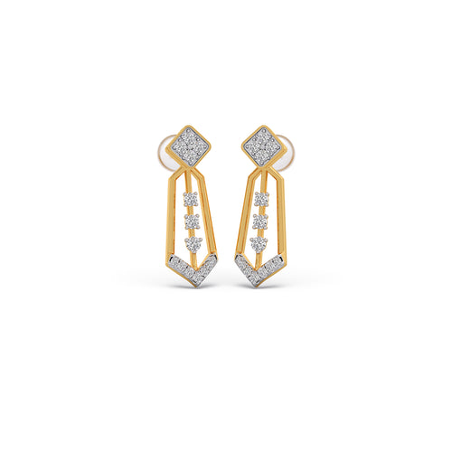Mosaic Taper Diamond Earrings