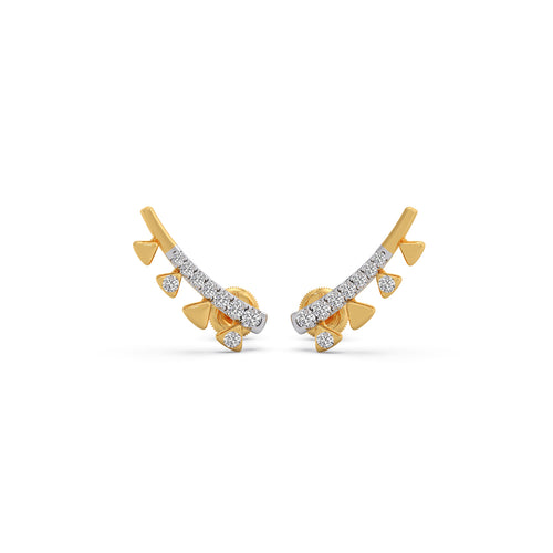 Cyme Diamond Crawler Earrings