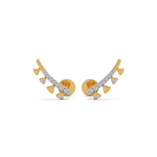 Cyme Diamond Crawler Earrings