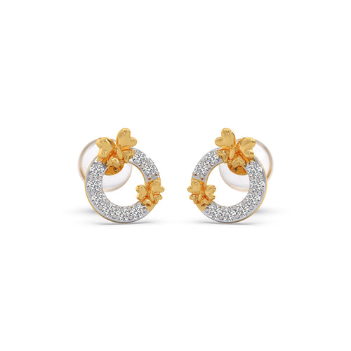 Circlet Flutter Diamond Kid's Earrings