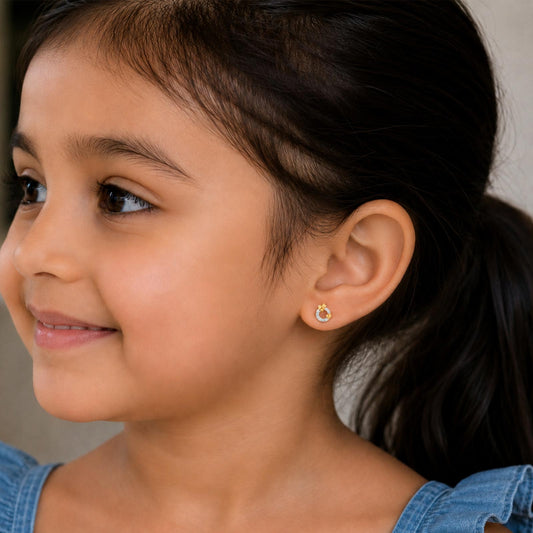 Circlet Flutter Diamond Kid's Earrings - MQ_AI