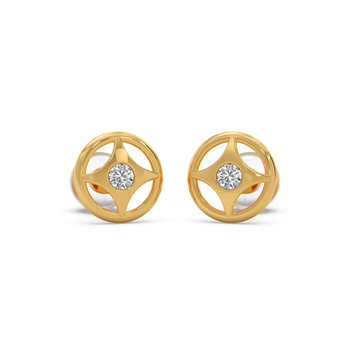Orbit Spark Diamond Kid's Earrings