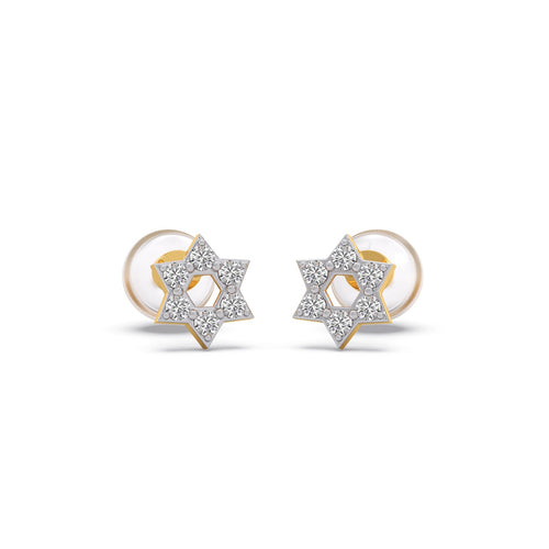 Twinkle Star Diamond Kid's Earrings