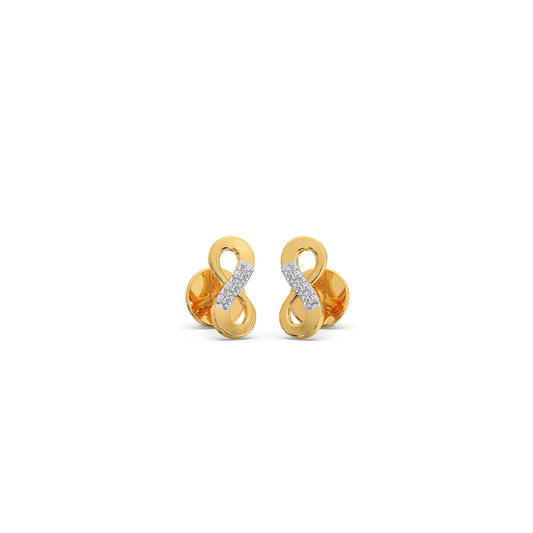 Forever Spark Diamond Stud Earrings - Yellow