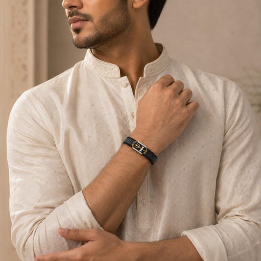 Iconic Shiva Diamond Men's Bracelet - MQ_AI