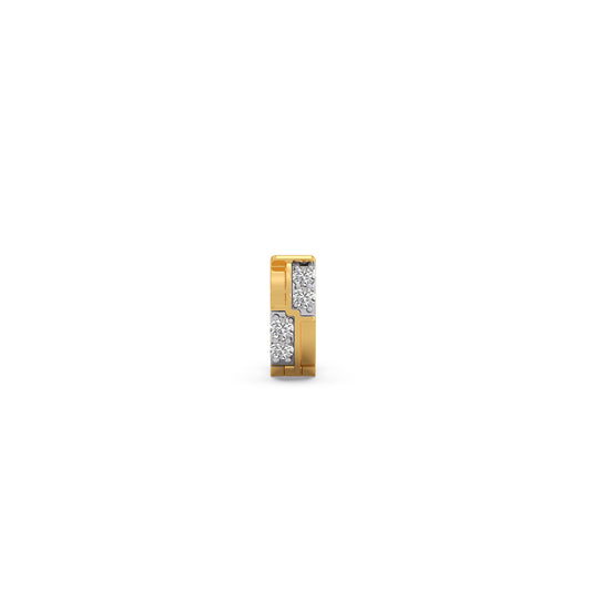 Duo-Tone Round Diamond Men's Bali - Yellow