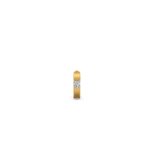 Classic Round Diamond Men's Bali - Yellow