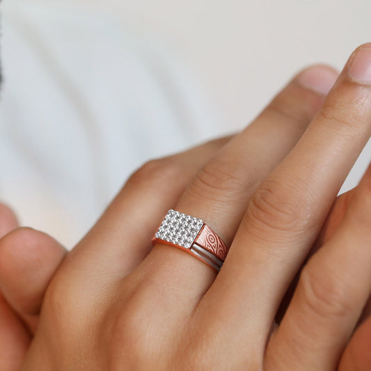 Apex Signet Diamond Men's Ring - MH
