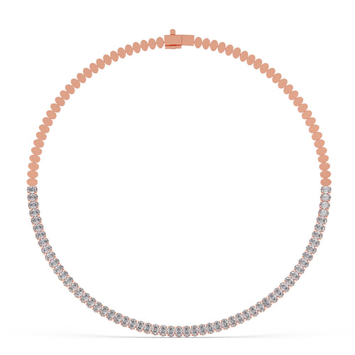 10.62 ct Timeless Oval Diamond Tennis Necklace