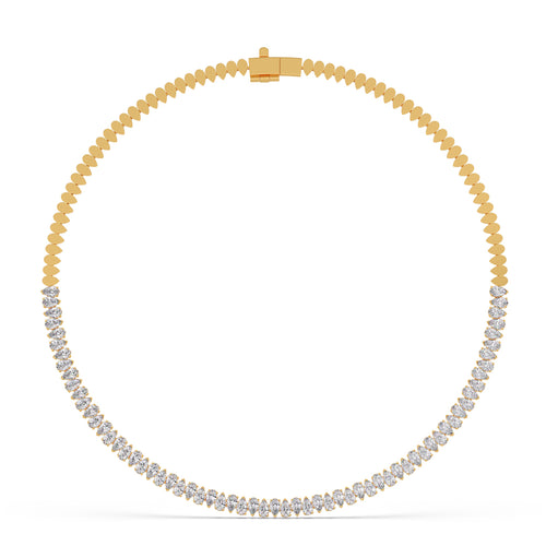 10.8 ct Ethereal Pear Diamond Tennis Necklace