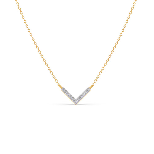 Zenith Chevron Diamond Chain Necklace