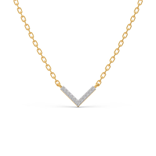 Zenith Chevron Diamond Chain Necklace