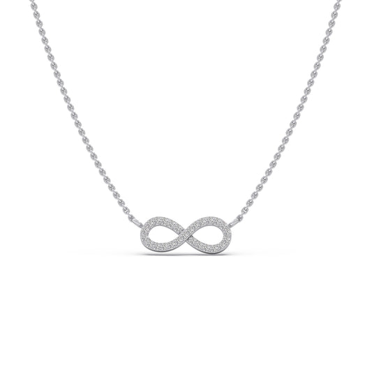 Aeterna Diamond Pendant Necklace - White
