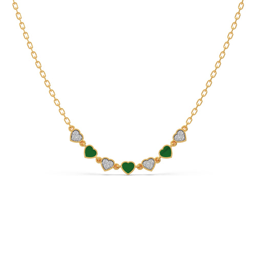 Sparkle Heart Diamond Necklace
