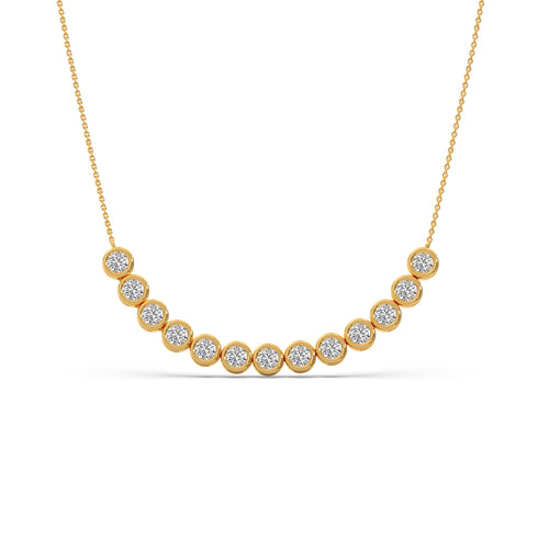 Lustrous Line Diamond Necklace