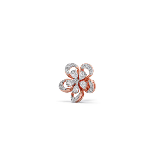 Eterna Bloom Diamond Studs Earrings - Rose