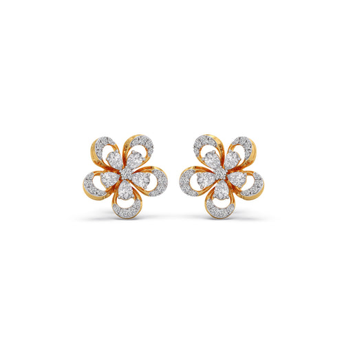 Eterna Bloom Diamond Studs Earrings