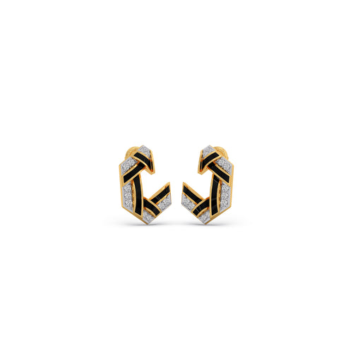 Hexora-enamel Stellar Diamond Earrings