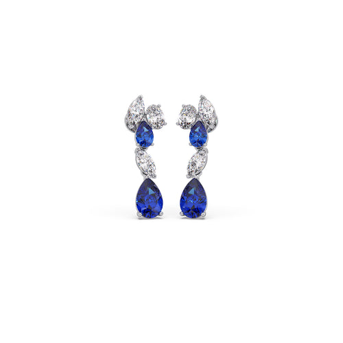 Pendeloque Gemstone Drop Earrings