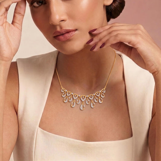 Celestials Dewdrop Diamond Necklace - MQ_AI