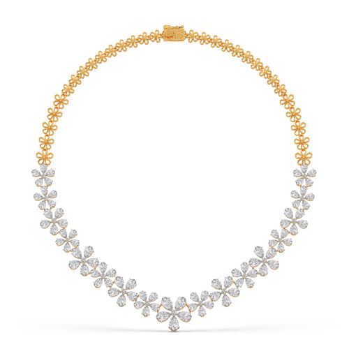 30.11 ct Frost Bloom Diamond Necklace