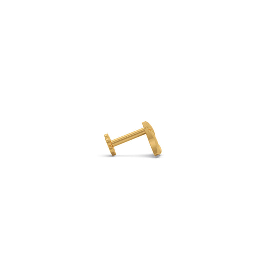Triad Round Diamond Nosepin - Yellow