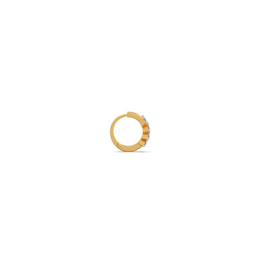 Pallavi Diamond Bali Nosepin - Yellow