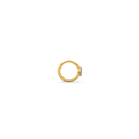 Princess Cut Diamond Nose-Bali - Yellow